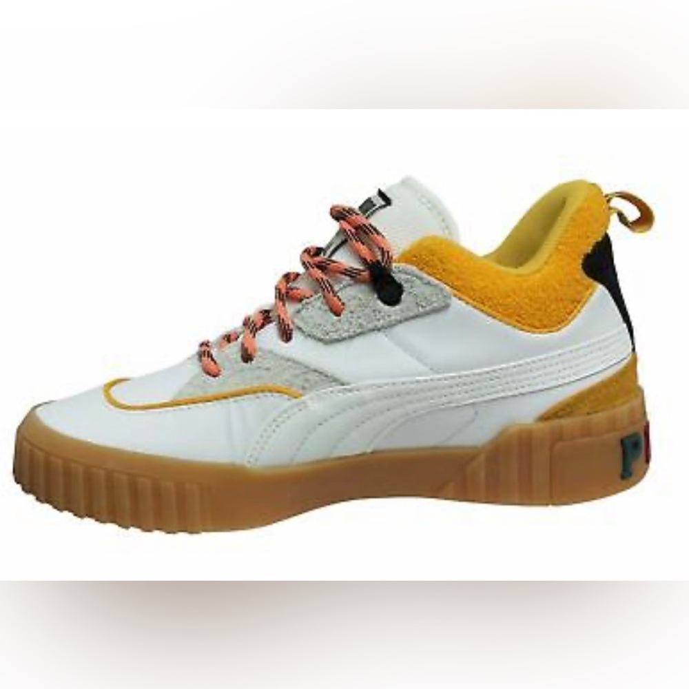 Puma Cali x Sue Tsai Leather White Mid Lace Up Casual Womens Trainers- like new